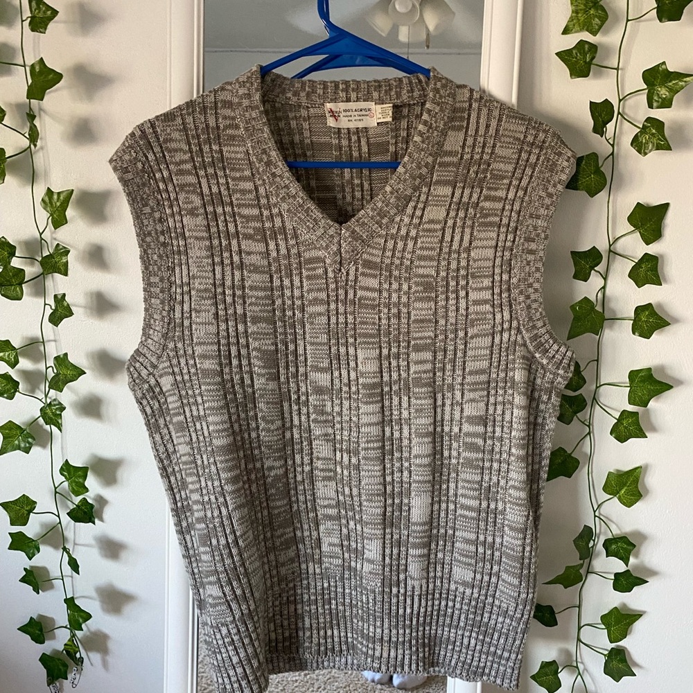 Y2K oversized sweater vest